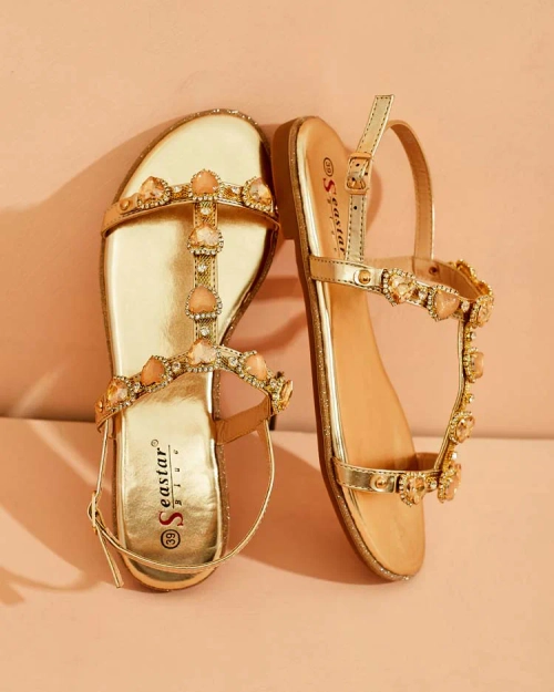 Royalfashion Жіночі босоніжки Selina zirconia