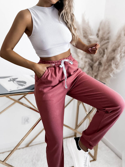 Royalfashion Темно-рожевий жіночий спортивний костюм PLUS SIZE