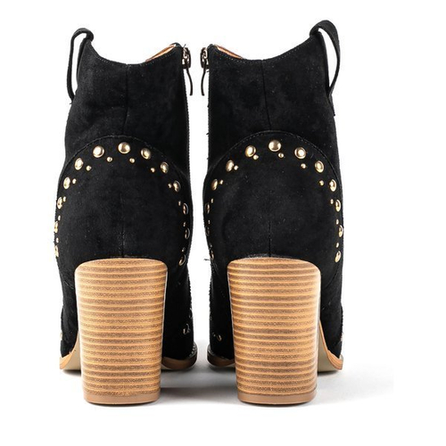 Чорні ковбойські черевики на високій стійці Гана - Взуття