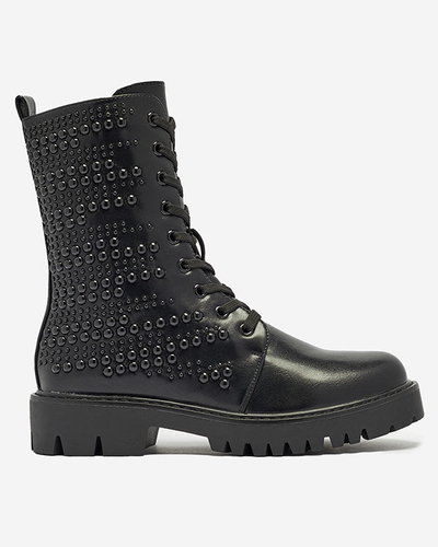 OUTLET Dámské boty z eko kůže s perlami Simvao- Obuv