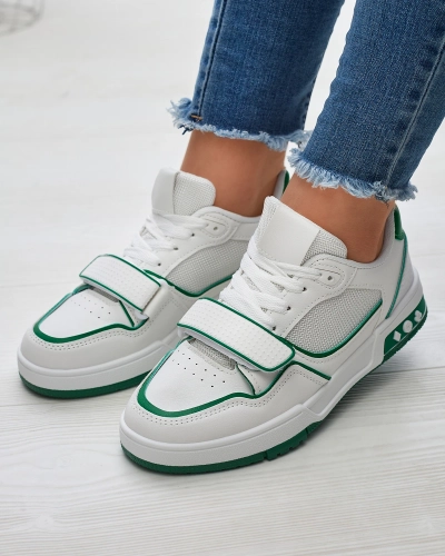 Жіночі спортивні кросівки біло-зеленого кольору Xirrat- Footwear