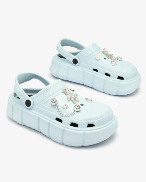 Сині жіночі гумові шльопанці Royalfashion Kooranza