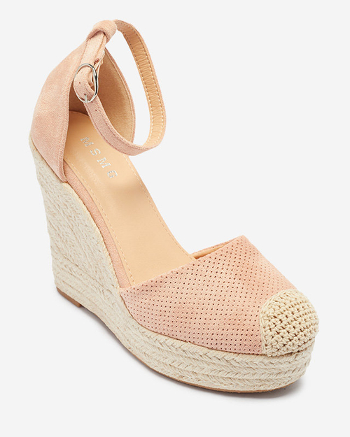 Рожеві жіночі босоніжки Royalfashion Meylasi на підборах