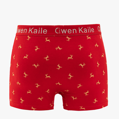 Червоні чоловічі боксери з принтом