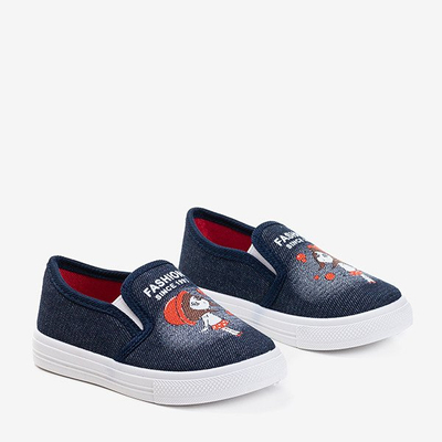 Dětské námořnické modré tílko s potiskem Sola - Obuv