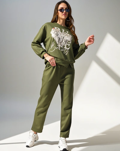 Royalfashion Жіночий візкозний комплект з принтом