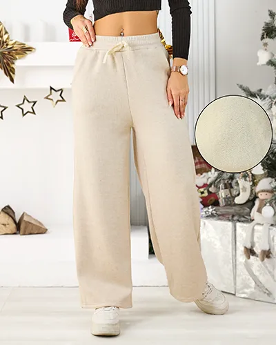 Royalfashion Dámské tepláky s fleecem