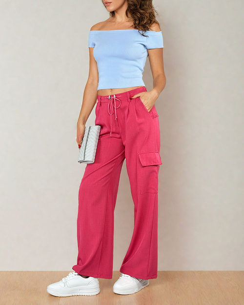 Royalfashion Жіночі широкі штани з кишенями