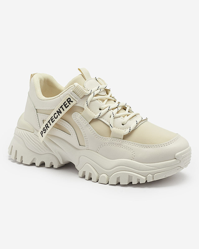 Бежеві жіночі кросівки спортивні Evilpo- Footwear