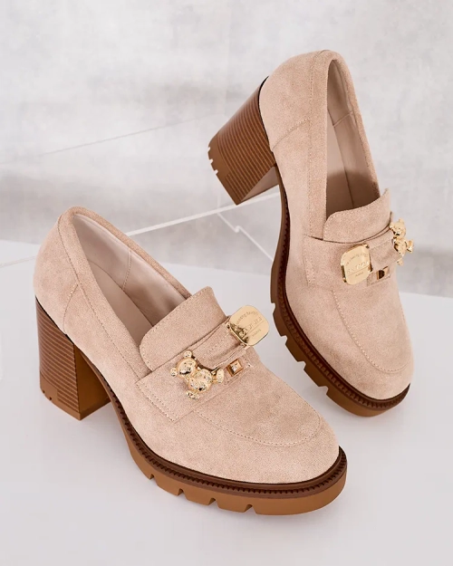 Royalfashion Жіночі мокасини на високій шпильці Nezii