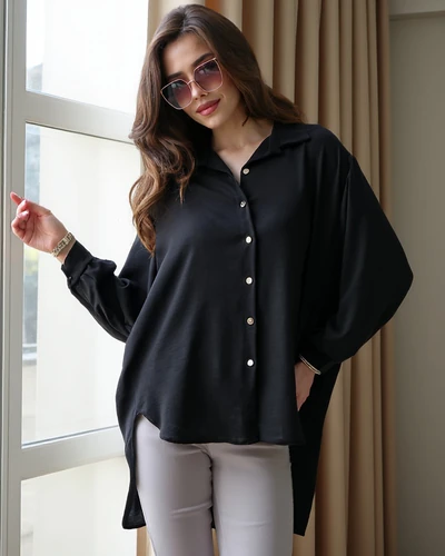 Royalfashion Dlouhá oversized košile pro ženy