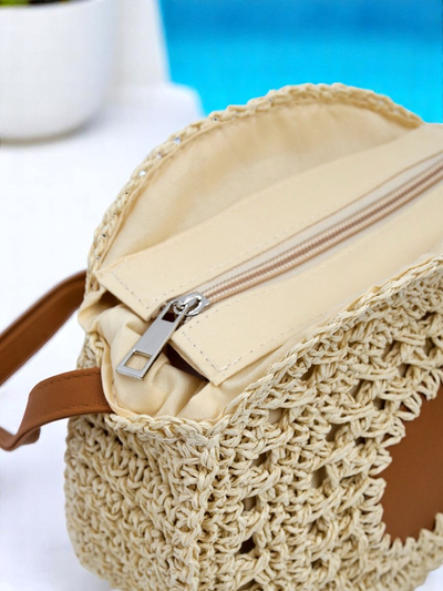 Royalfashion Маленька жіноча солом'яна сумочка Solar Mini