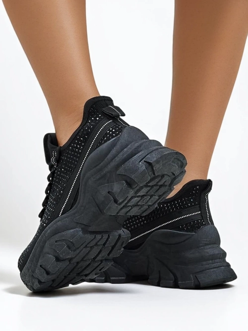 Royalfashion Жіночі спортивні кросівки з стразами Blysco