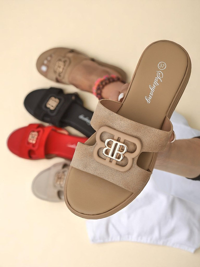 Royalfashion Dámské pantofle na ploché podrážce ChicStep