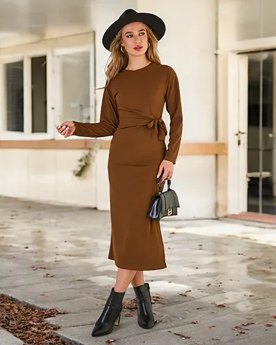 Royalfashion Dámské midi šaty