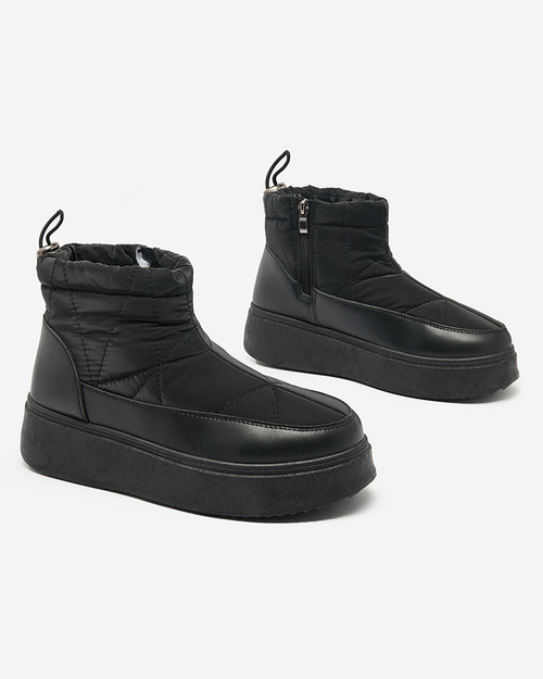 Жіночі снігоступи Royalfashion чорного кольору Fopinia