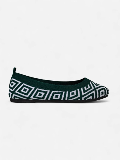 Royalfashion Fabric Dámské baleríny s geometrickým potiskem Metrika