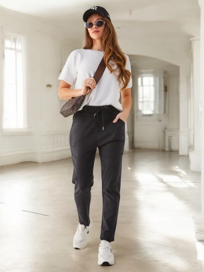 Royalfashion Bavlněné dámské tregging kalhoty