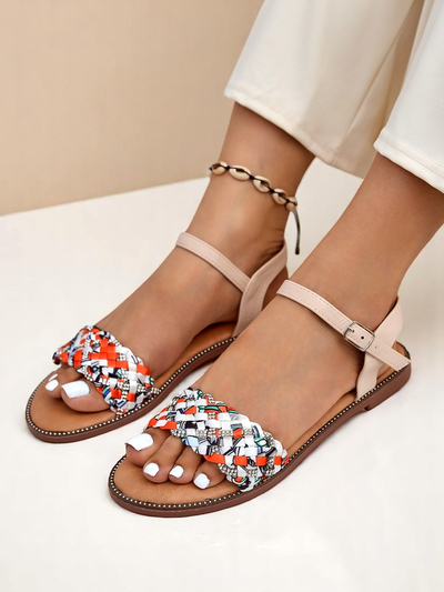 Royalfashion Жіночі сандалі на плоскій підошві ColorStrap