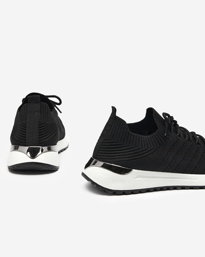 OUTLET Erina dámské černé tkané tenisky - Obuv