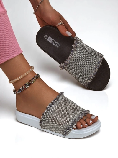 Royalfashion Dámské pantofle na ploché podrážce SparkleWalk