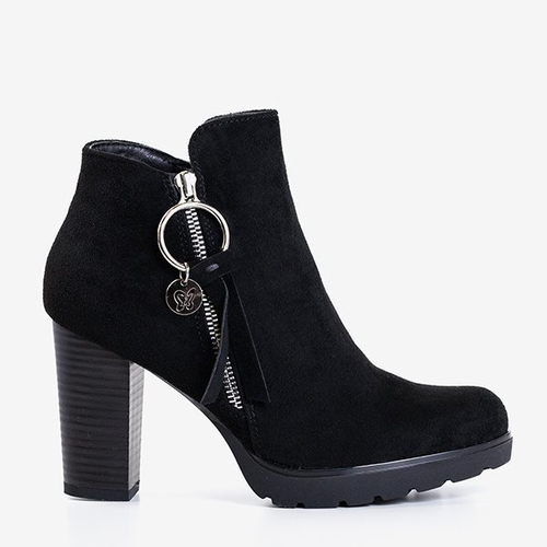 Чорні жіночі ботильйони з прикрасами від Bekhof - Взуття