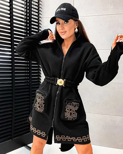 Royalfashion Dámské mini šaty typu blůza