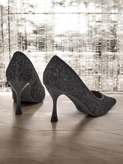 Рожеві насоси дамські з цирконами від Royalfashion Letello