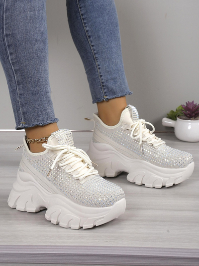 Royalfashion Жіночі спортивні кросівки з стразами Blysco