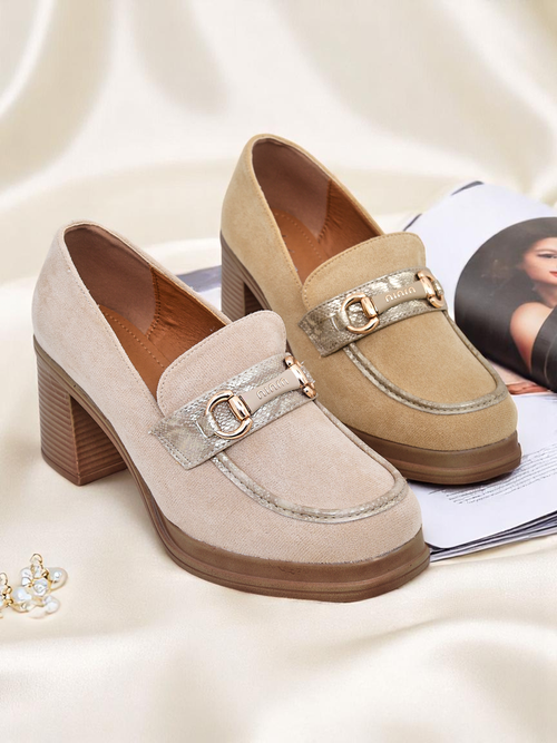 Royalfashion Жіночі лофери на блочному каблуці Apareus