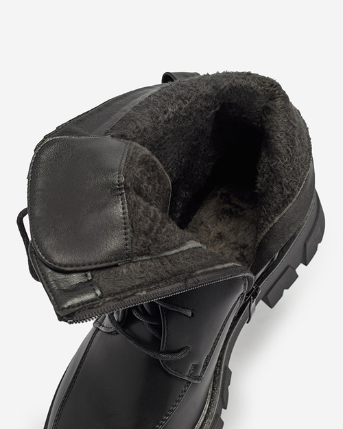 Утеплені чорні жіночі черевики-баггі Effpi-Footwear