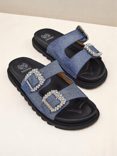 Royalfashion жіночі шльопанці з пряжками Mrs Aurora