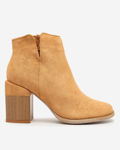 Чоботи Royalfashion Camel жіночі Teascir на шпильці