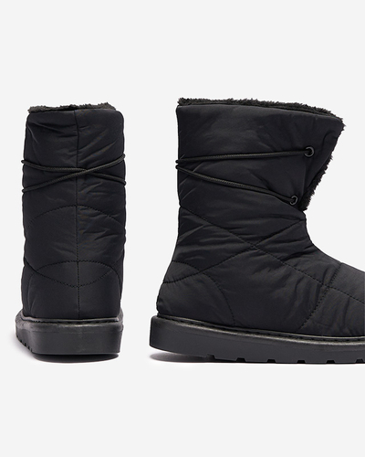 Černé dámské boty a'la snow boots Amirfu- Obuv