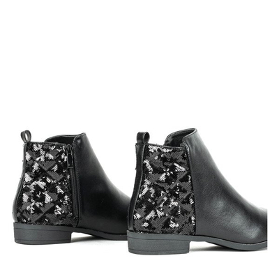 Чорні черевики з блискітками Pajetka - Взуття