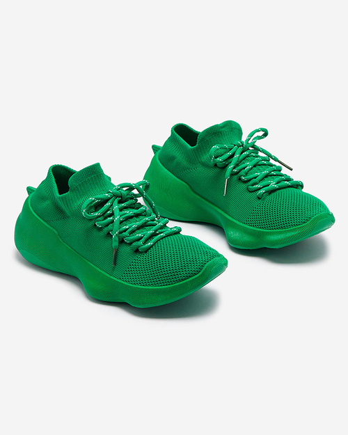 Зелені жіночі спортивні сліпони на шнурівці Oteva- Footwear