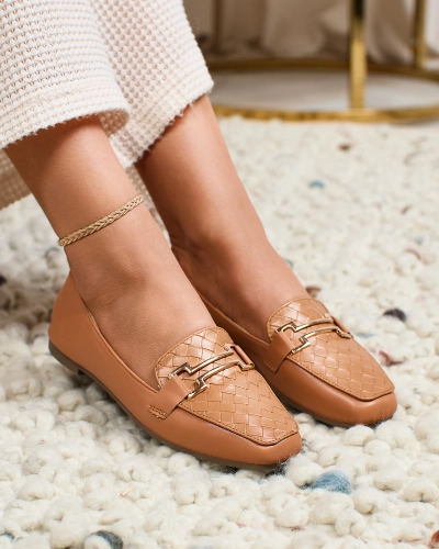 Мокасини Royalfashion Camel жіночі Bulerol