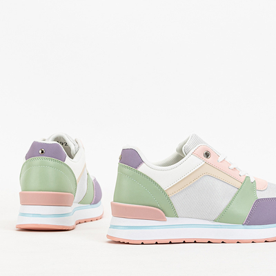 Різнокольорові жіночі кросівки з блискітками Berilan