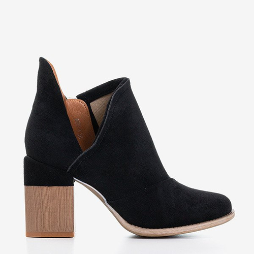 Чорні жіночі ботильйони з вирізами Cintura - Взуття