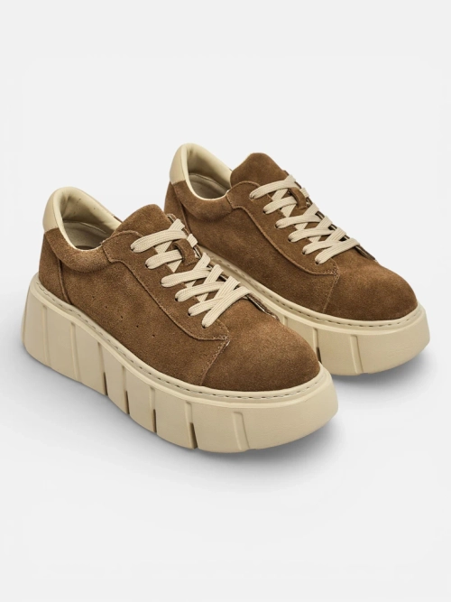 Спортивні жіночі снікерси з натуральної шкіри Eller