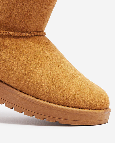 Черевики жіночі утеплені з екозамші Camel Kekic- Footwear