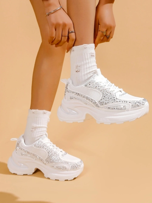 Royalfashion Жіночі спортивні кросівки з стразами Bloss