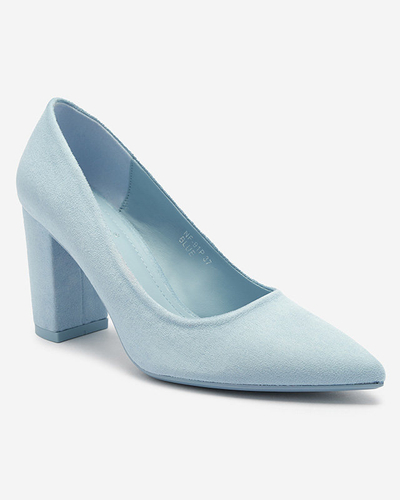 Modré dámské polobotky z ekokůže Duttos- Obuv