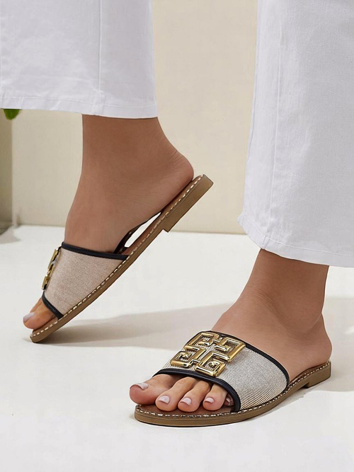 Royalfashion Жіночі шльопанці на пласкій підошві Rorole