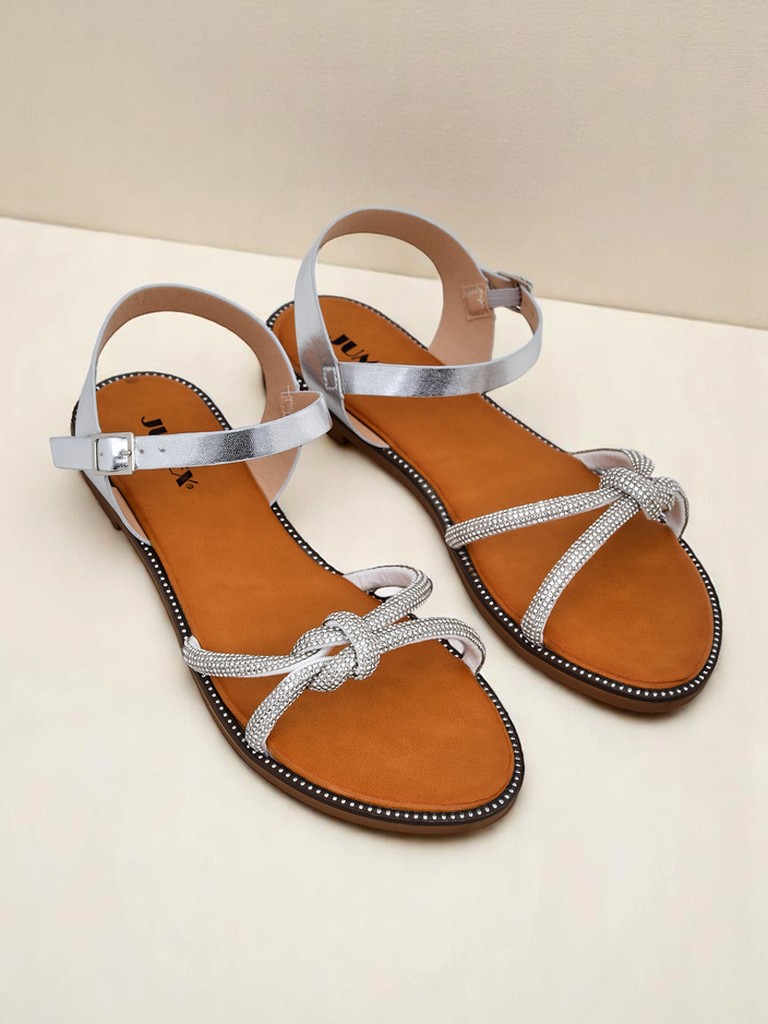 Royalfashion Dámské sandály s ozdobnými цирконии Bella Shine