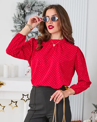 Royalfashion Блузка жіноча з стразами