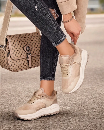 Royalfashion Dámské zateplené tenisky Ruffi