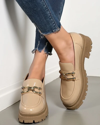 Royalfashion Dámské lakované mokasíny Arieda