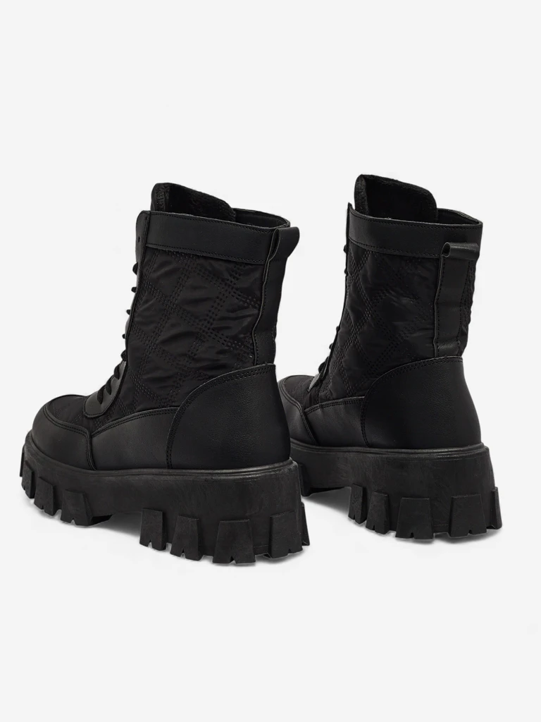 Eko kožené šněrovací dámské boty Solvi