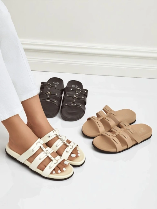 Royalfashion Жіночі шльопанці в стилі римлянок Roma